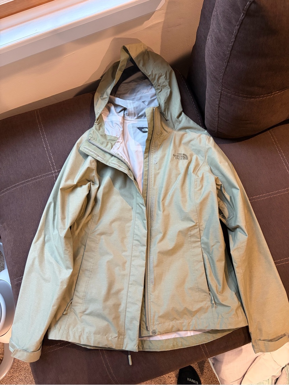 The North Face Rain Jacket Women's Size S DryVent Waterproof Green